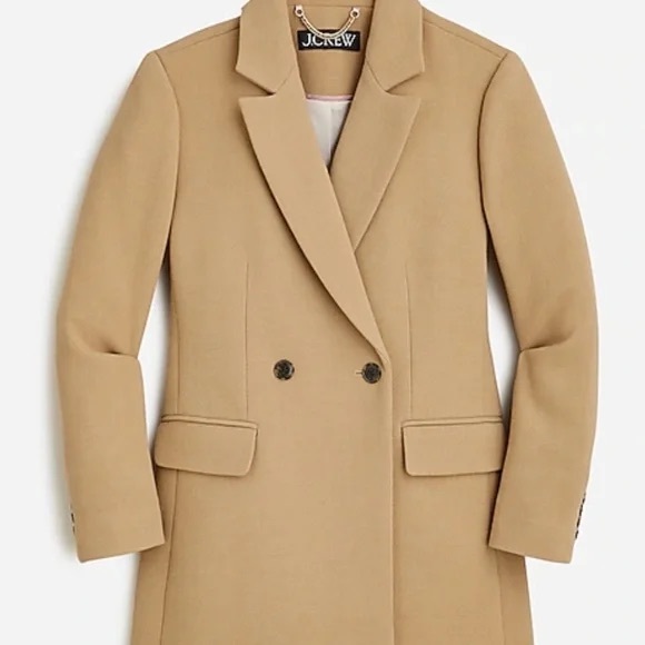 J. Crew Jackets & Blazers - J. Crew Evening Blazer in Italian Double Cloth Wool Blend, Saddle color size 6